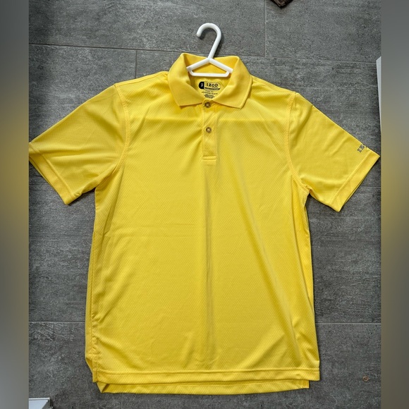 Men’s S Izod Sunshine Yellow Cool FX Golf Shirt - Picture 1 of 7